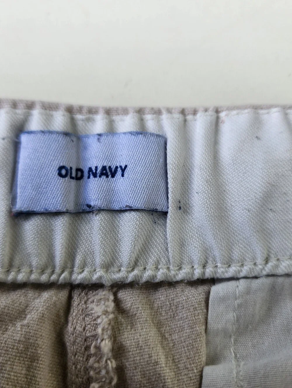 Old Navy Mens M Beige Linen Blend Drawstring Pants 28 Inseam Coastal Resort